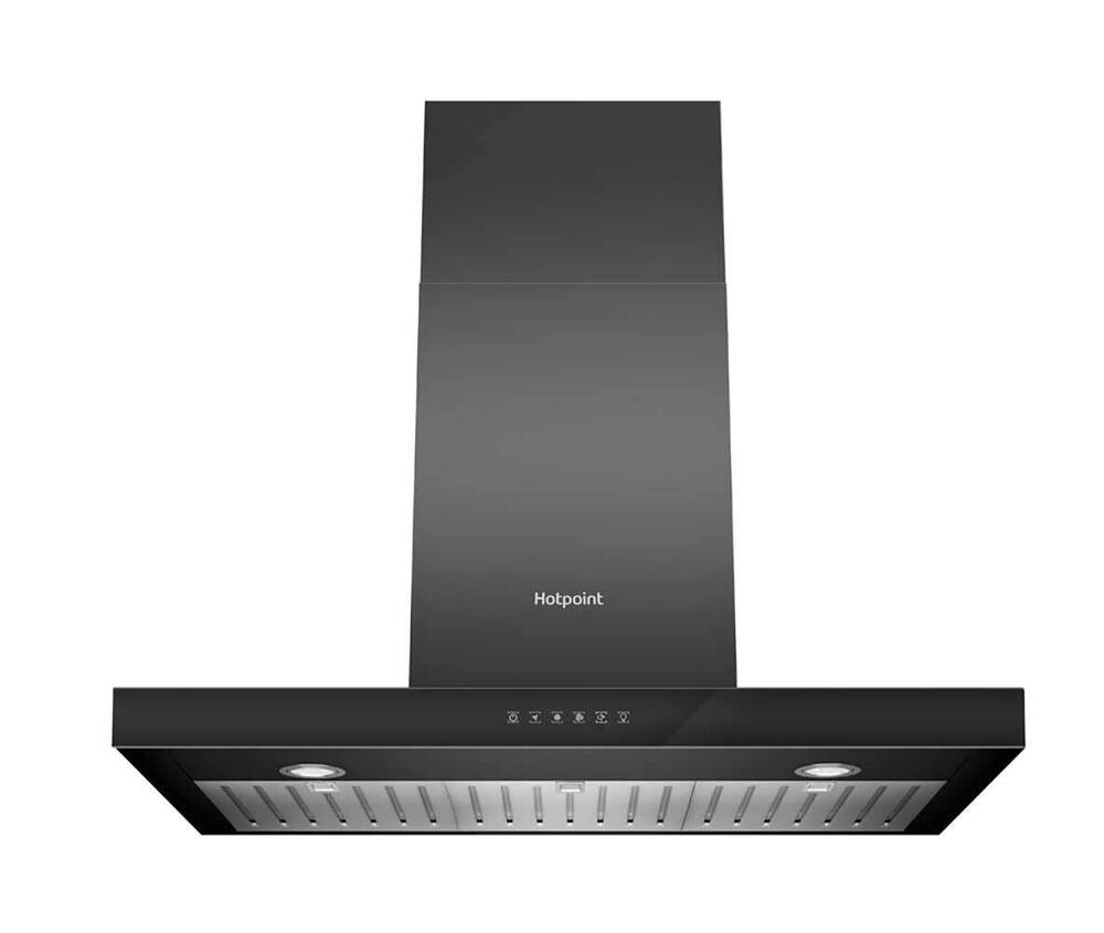 Hotpoint PHBS98CLTDK Black 90cm Chimney Hood