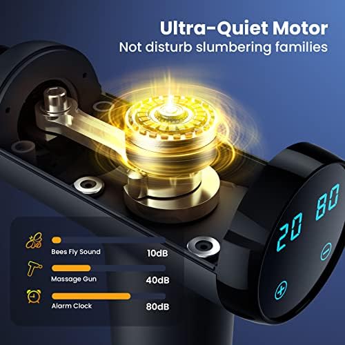 Premium Muscle Massage Gun - 2023 Deep Tissue Massager with 20 Speeds & 8 Massage Heads
