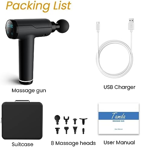 Premium Muscle Massage Gun - 2023 Deep Tissue Massager with 20 Speeds & 8 Massage Heads