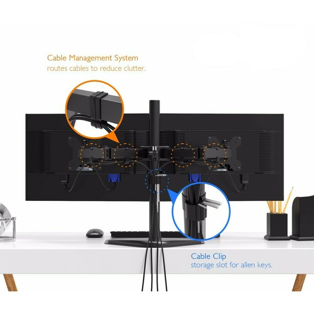 Dual Monitor 2 x 22" Dual Screen Home Office Dual monitor Bundle with Stand.