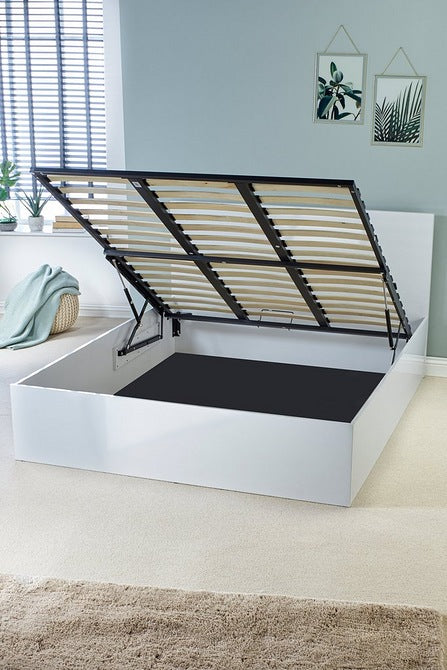 High Gloss Ottoman Bed