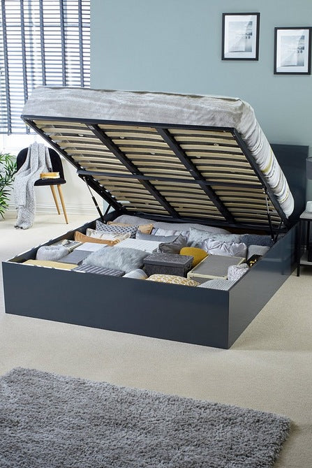High Gloss Ottoman Bed