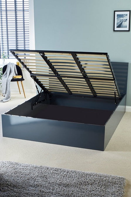 High Gloss Ottoman Bed