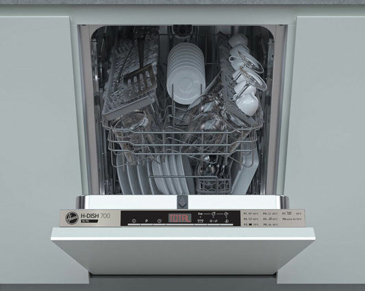 Hoover HMIH2T1047 10 Place Built in Fully Size Slimline Dishwasher