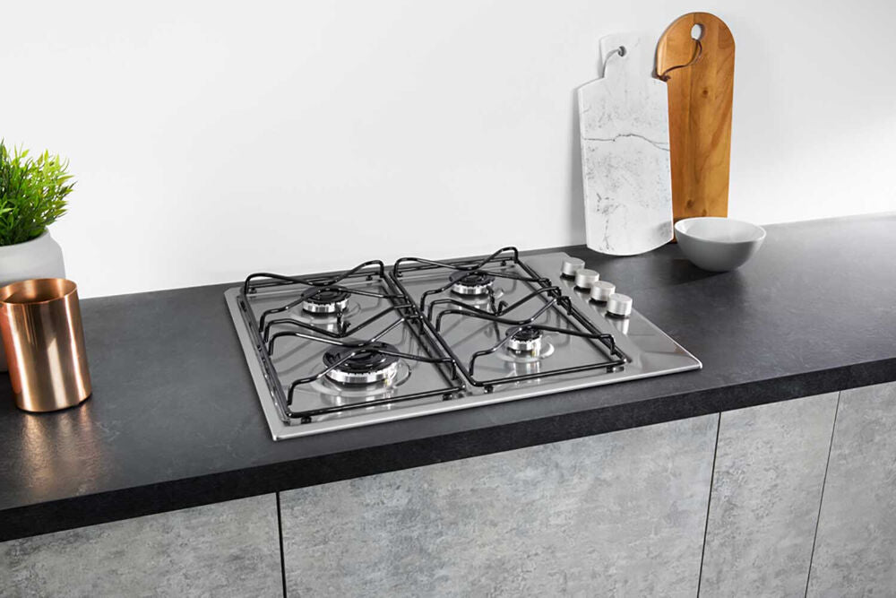 Hotpoint PAN642IXH Stainless Steel 60cm 4 Burner Gas Hob
