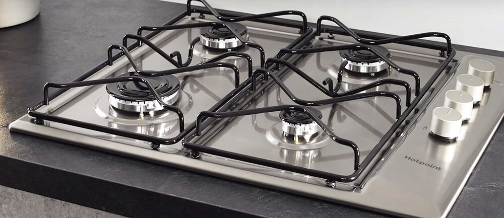 Hotpoint PAN642IXH Stainless Steel 60cm 4 Burner Gas Hob