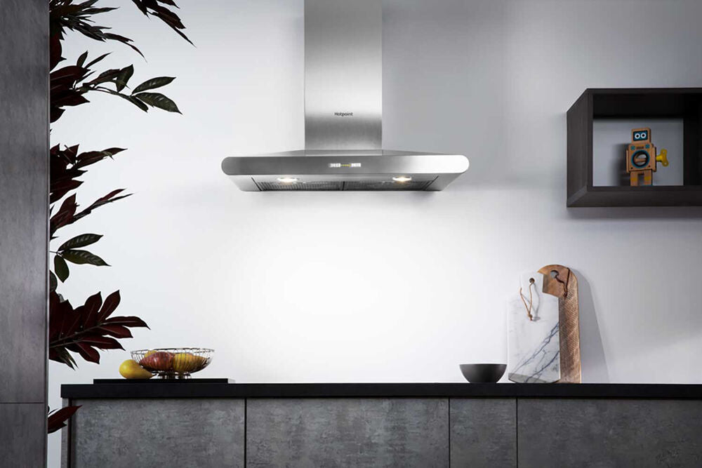Hotpoint PHC77FLBIX Stainless Steel 70cm Chimney Hood