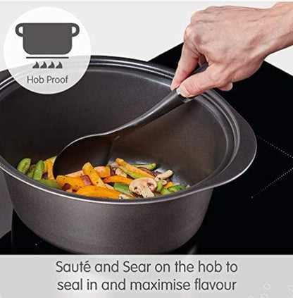 Morphy Richards Sear and Stew Slow Cooker 460016 Black and Rose Gold