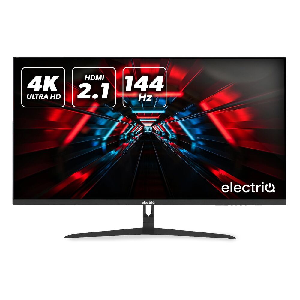 ElectriQ 32 اینچی کامپیوتر و کنسول بازی مانیتور HDMI 2.1 4K 7ms 144Hz نرخ تازه سازی 