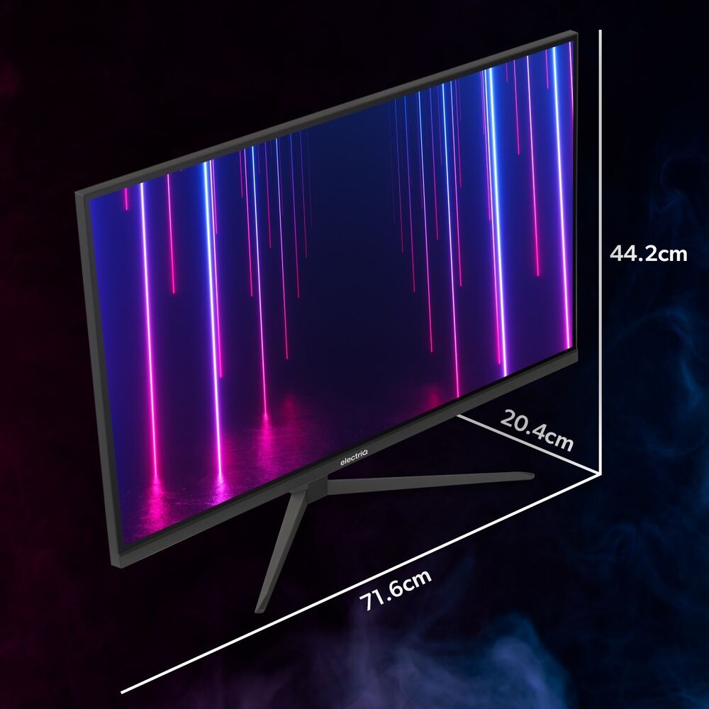 electriQ 32" PC & Console Gaming Monitor HDMI 2.1 4K 7ms 144Hz Refresh Rate